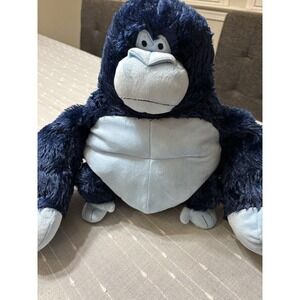 Stuffed Blue Gorilla Plush 11" Giggle Scape -Plastic pellets Bottom (2024)